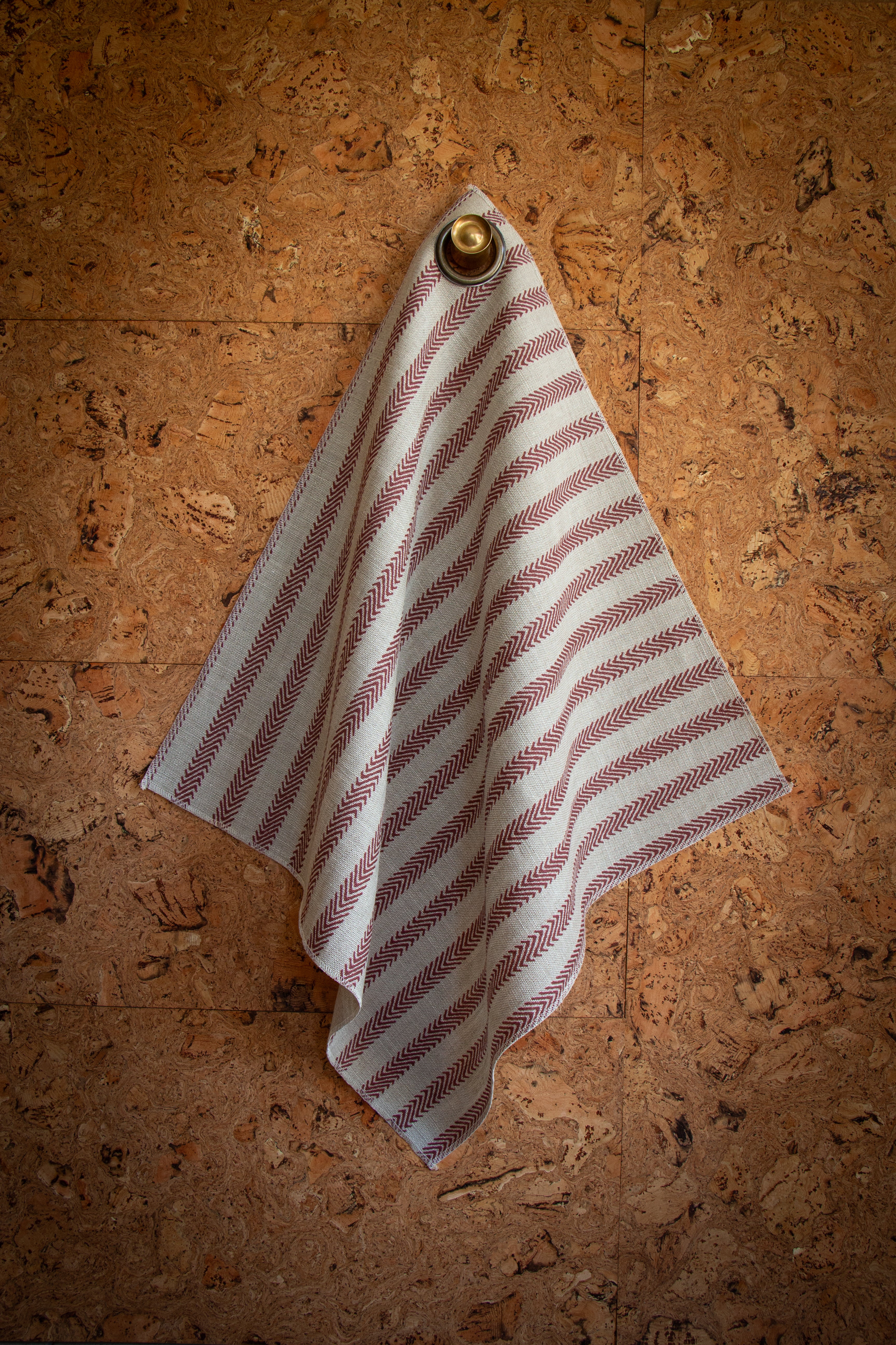 CHEVRON STRIPE // mulberry