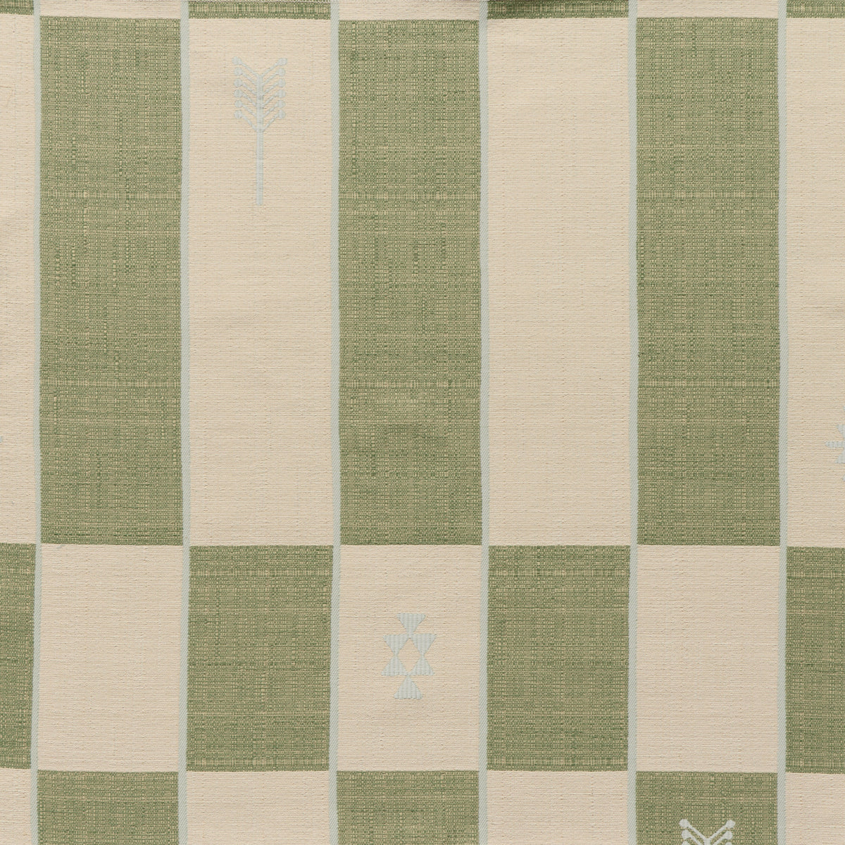 LONG CHECK // fern + ecru