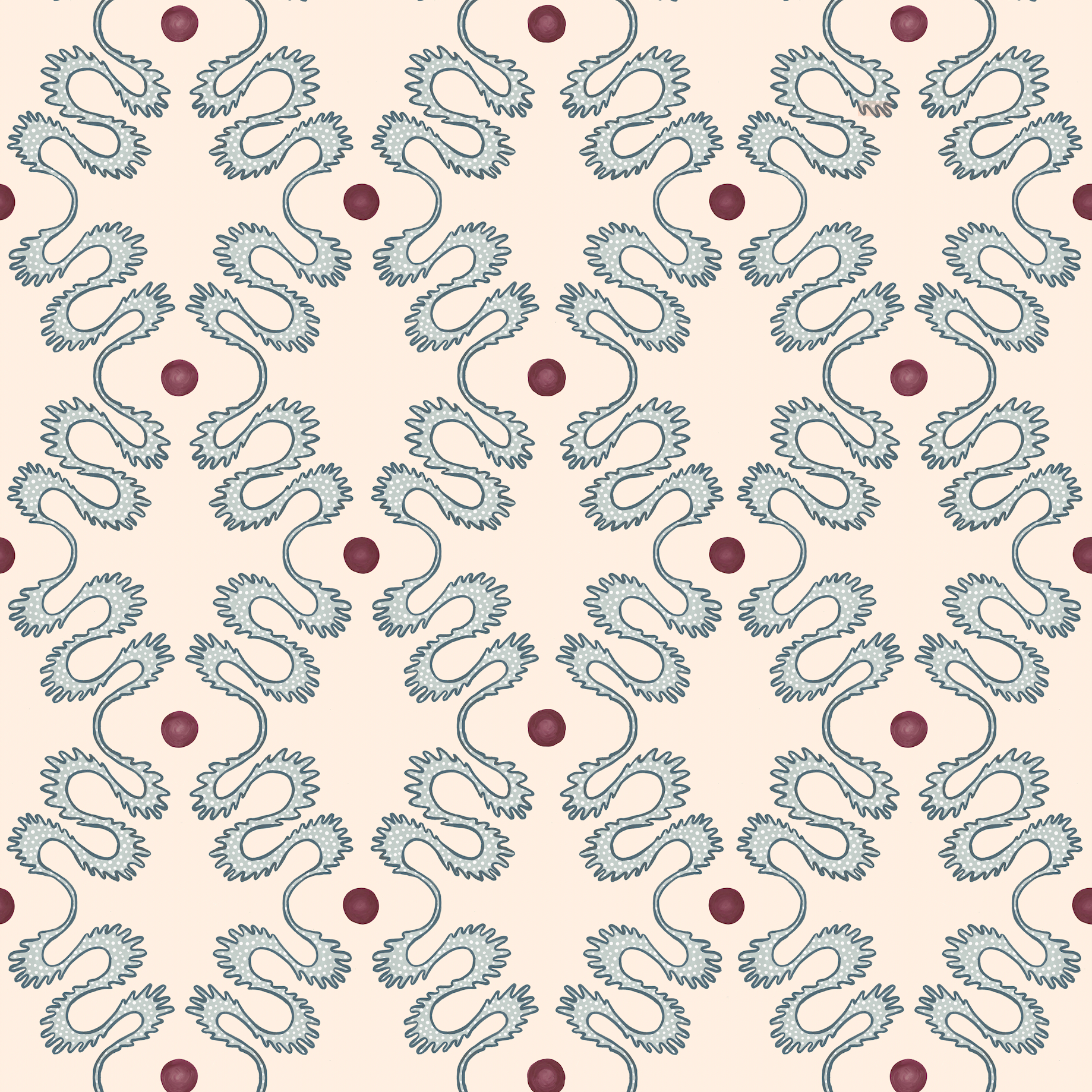 PATTERN PLAY WALLPAPER // indigo