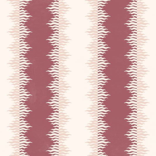 CRIMPED STRIPE // claret