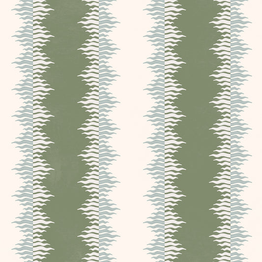 CRIMPED STRIPE // olive