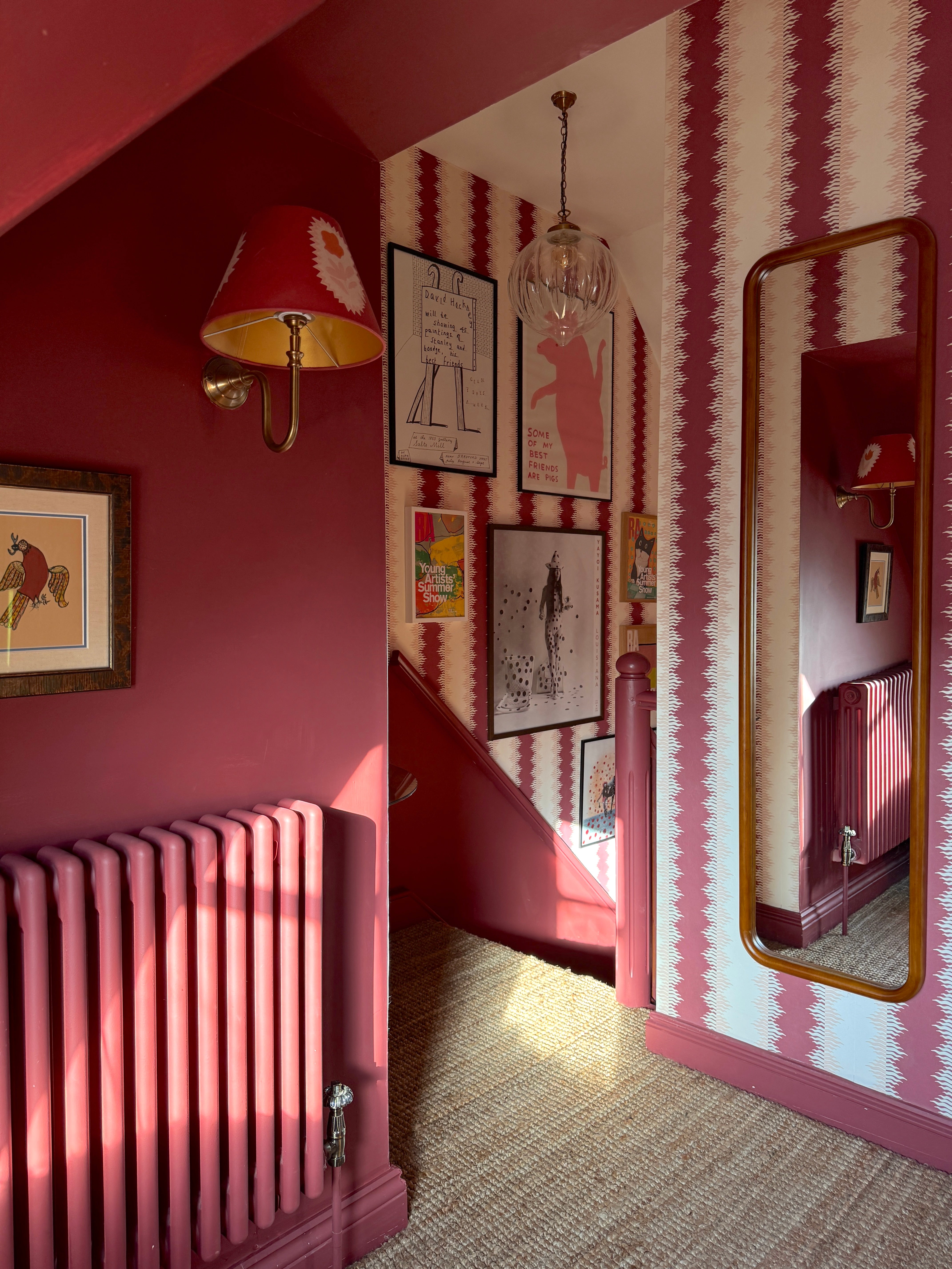 CRIMPED STRIPE // claret