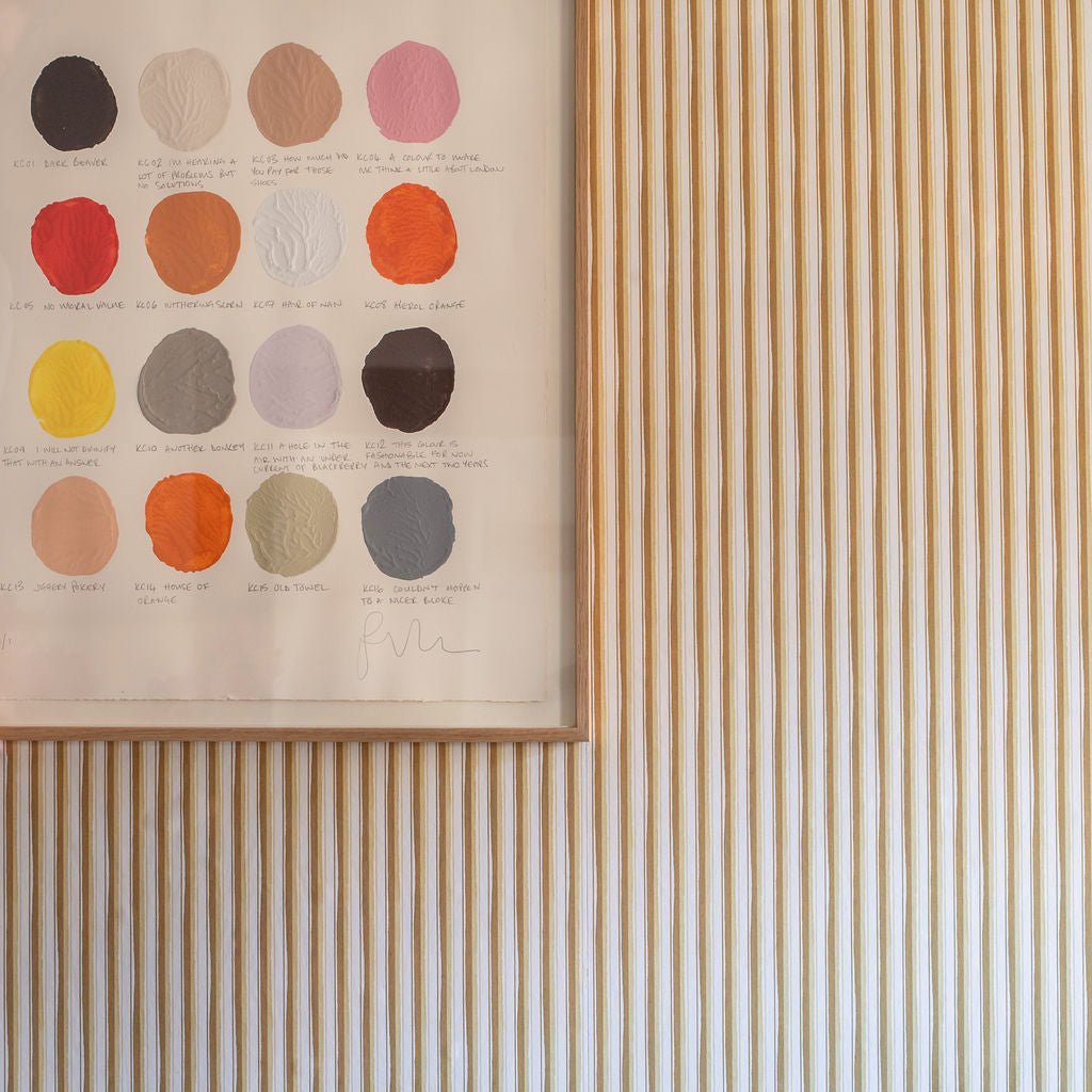 MODERN TICKING WALLPAPER // ochre