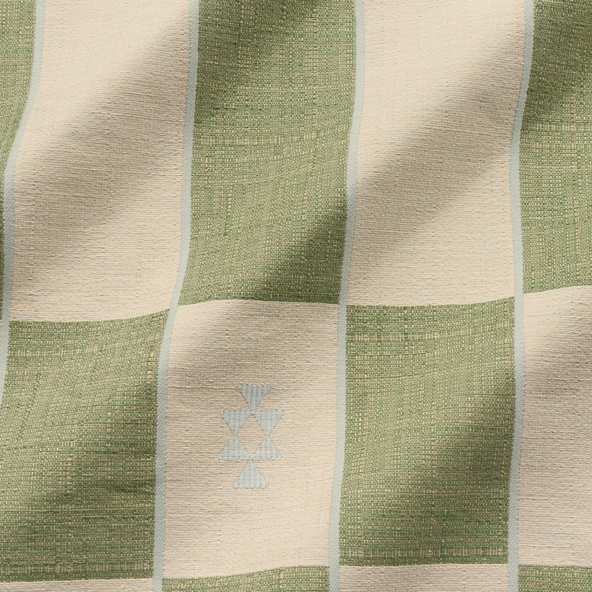 LONG CHECK // fern + ecru