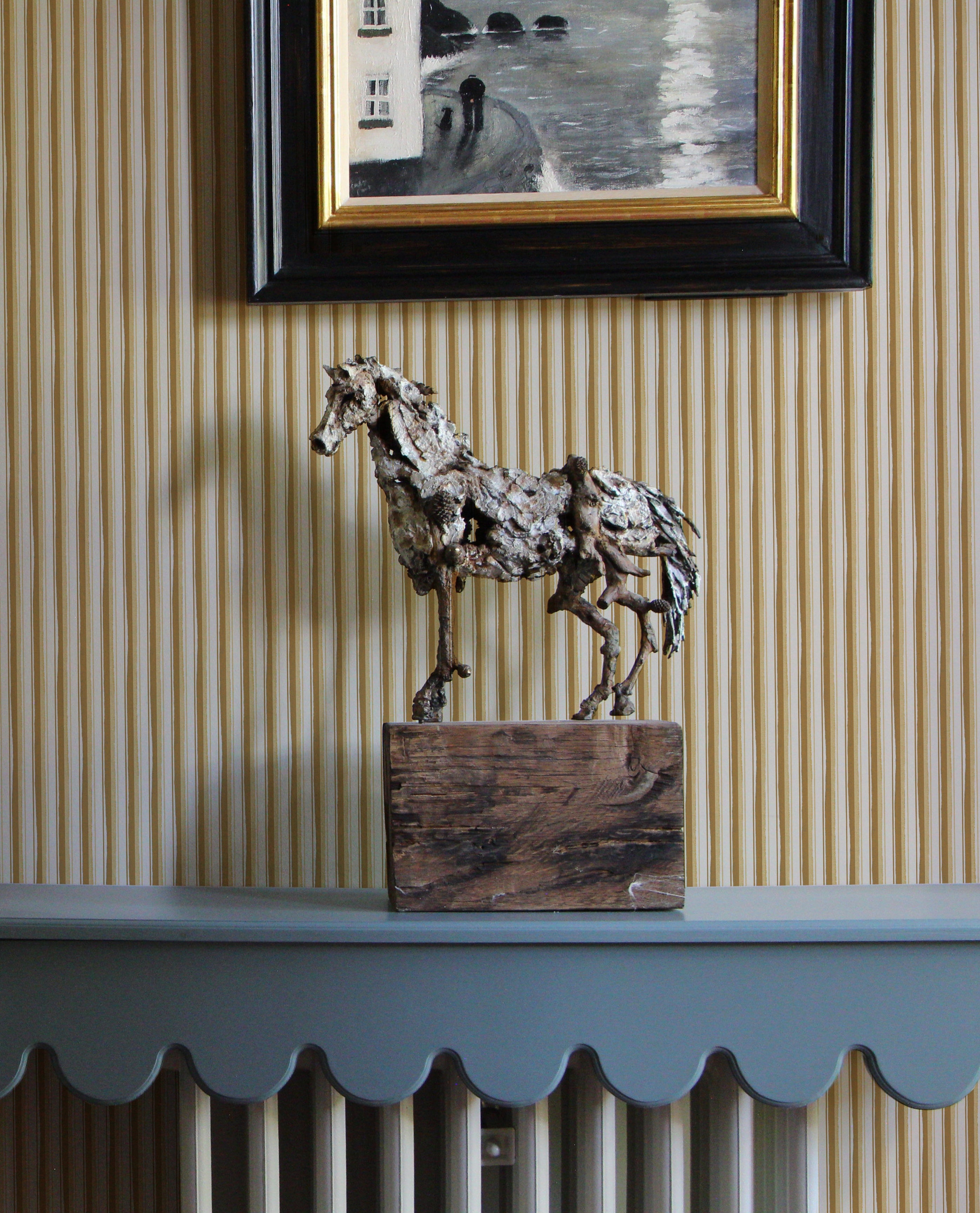 MODERN TICKING WALLPAPER // ochre