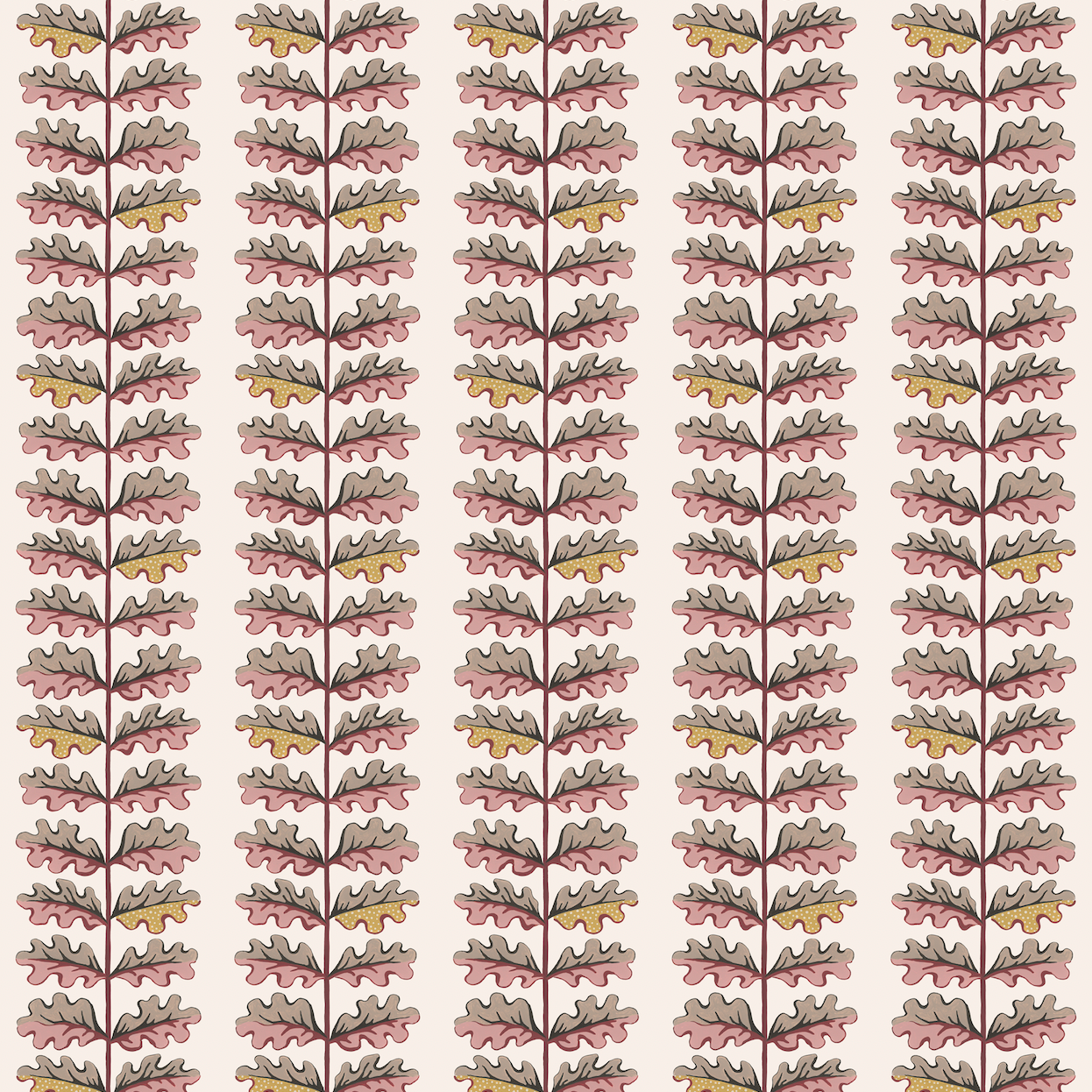 QUERCUS WALLPAPER // rhubarb